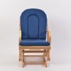 DSC_3718 Traditional Wooden Nursery Glider Chair with Ottoman