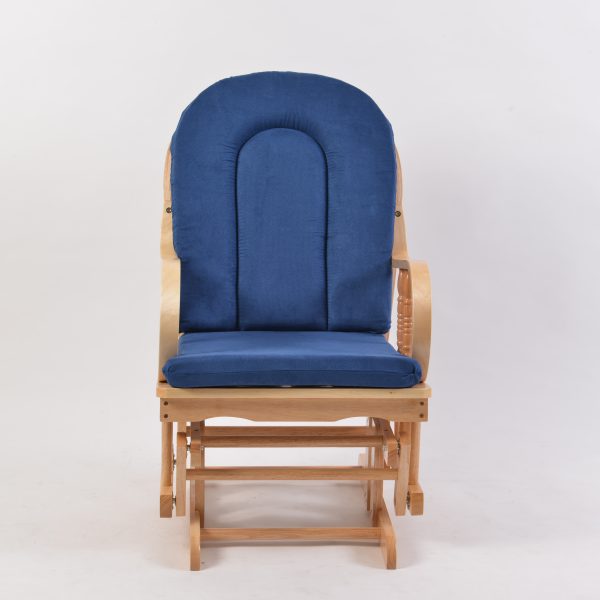 DSC_3718 Traditional Wooden Nursery Glider Chair with Ottoman