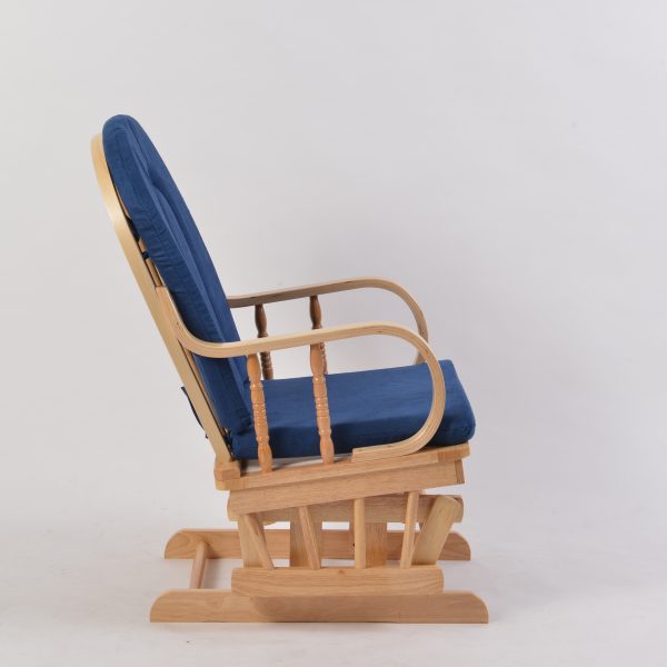 DSC_3721 Traditional Wooden Nursery Glider Chair with Ottoman