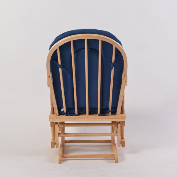 DSC_3722 Traditional Wooden Nursery Glider Chair with Ottoman