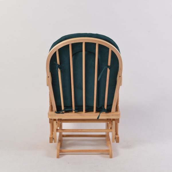 DSC_3723 Traditional Wooden Nursery Glider Chair with Ottoman