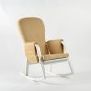DSC_3772 Modern Rocking Chair with Ottoman | Upholstered Lounge Chair for Living Room