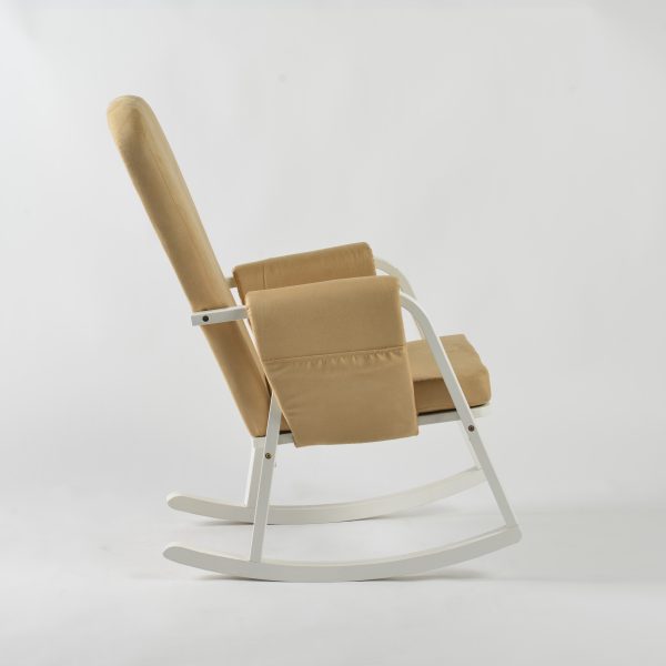 DSC_3776 Modern Rocking Chair with Ottoman | Upholstered Lounge Chair for Living Room