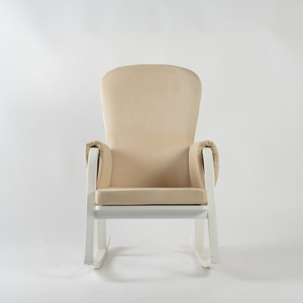 DSC_3792 Modern Rocking Chair with Ottoman | Upholstered Lounge Chair for Living Room