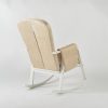DSC_3800 Modern Rocking Chair with Ottoman | Upholstered Lounge Chair for Living Room