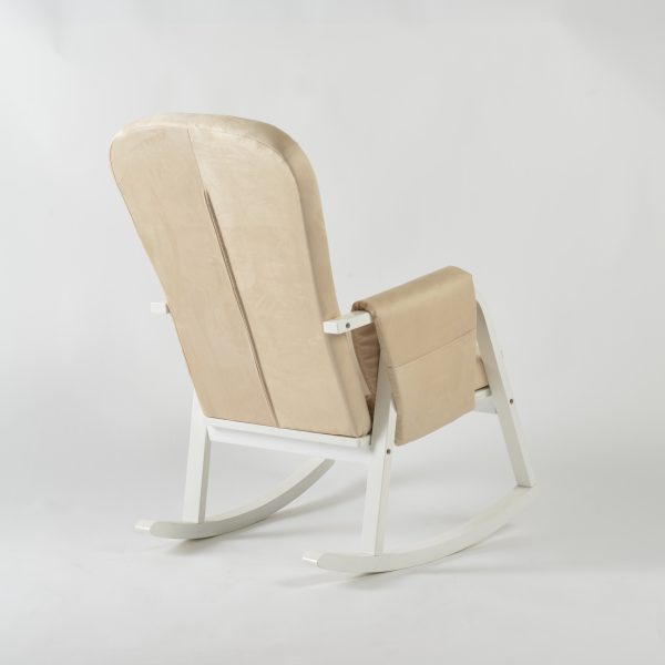 DSC_3800 Modern Rocking Chair with Ottoman | Upholstered Lounge Chair for Living Room