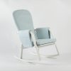 DSC_3819 Modern Rocking Chair with Ottoman | Upholstered Lounge Chair for Living Room