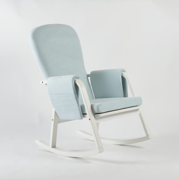 DSC_3819 Modern Rocking Chair with Ottoman | Upholstered Lounge Chair for Living Room