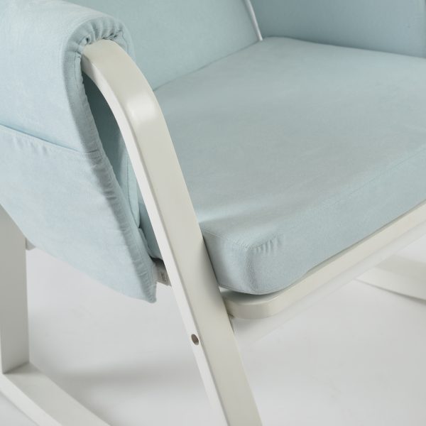 DSC_3821 Modern Rocking Chair with Ottoman | Upholstered Lounge Chair for Living Room