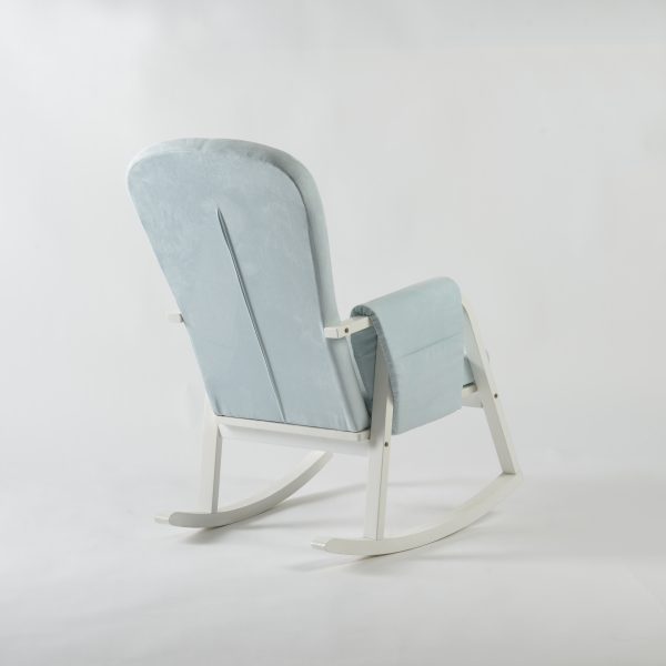 DSC_3826 Modern Rocking Chair with Ottoman | Upholstered Lounge Chair for Living Room