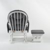 DSC_3886 Padded Wooden Nursery Glider Chair with Ottoman