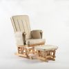DSC_3889 Wooden Nursery Glider Chair with Ottoman