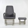 DSC_3913 Adjustable Back Nursery Glider with Ottoman – Wooden Nursing Chair