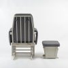 DSC_3919 Adjustable Back Nursery Glider with Ottoman – Wooden Nursing Chair