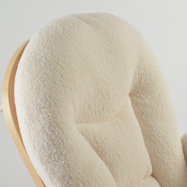 DSC_3927 Padded Wooden Nursery Glider Chair with Ottoman