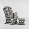DSC_3955 Padded Wooden Nursery Glider Chair with Ottoman