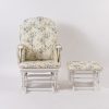 Classic Nursery Glider Chair with Ottoman