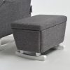 Wingback Nursery Glider with Ottoman
