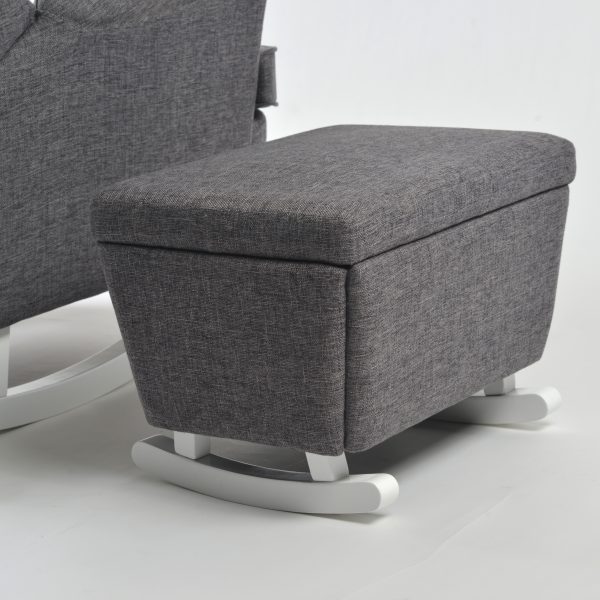 Wingback Nursery Glider with Ottoman