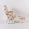 Classic Nursery Glider Chair with Ottoman