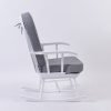 Classic Wooden Nursery Rocking Chair with Cushions