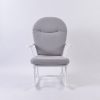 Adult Rocking Chair with Upholstered Cushion | Wooden Lounge Chair