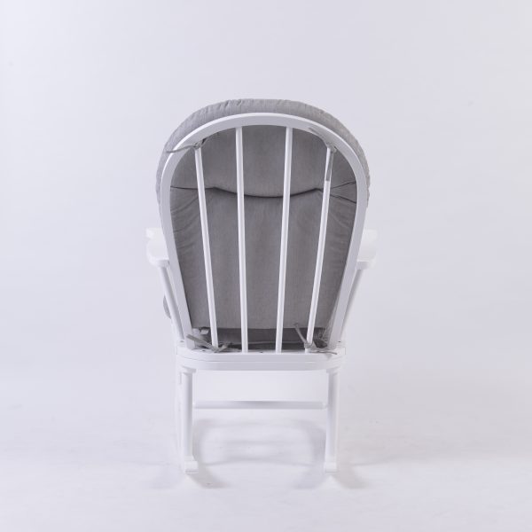 Adult Rocking Chair with Upholstered Cushion | Wooden Lounge Chair