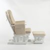 DSC_4039 Padded Wooden Nursery Glider Chair with Ottoman