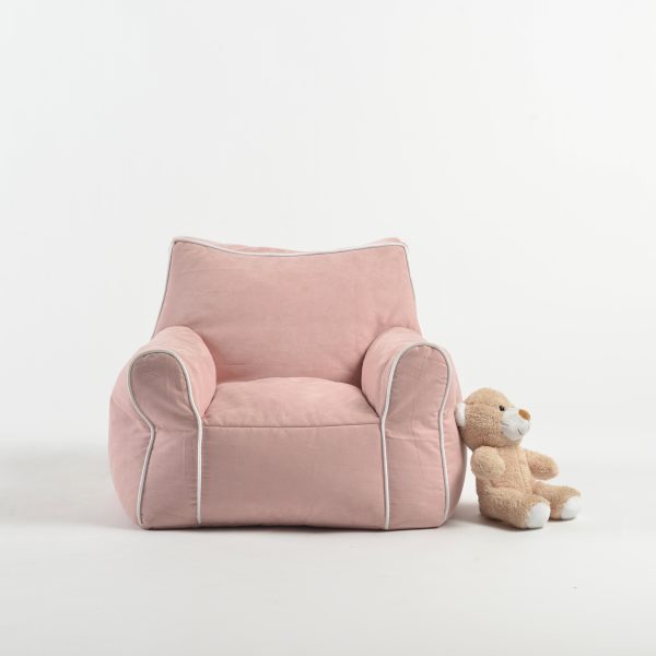 DSC_4044 Soft Upholstered Kids Sofa Chair with Armrests