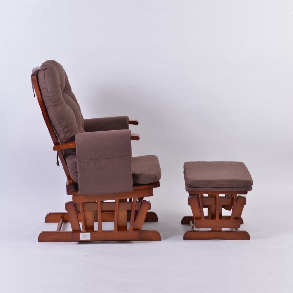 Classic Nursery Glider Chair with Ottoman