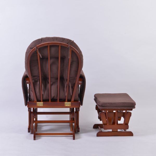 Classic Nursery Glider Chair with Ottoman