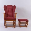 DSC_4060 Wooden Glider Chair with Ottoman