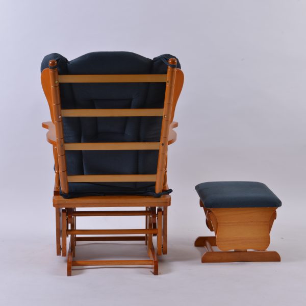 DSC_4067 Wooden Glider Chair with Ottoman