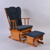 DSC_4073 Wooden Nursery Glider Chair with Ottoman