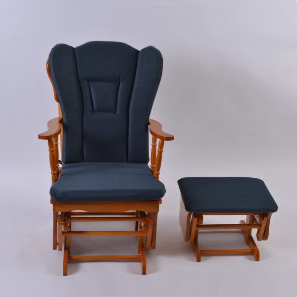 DSC_4077 Wooden Glider Chair with Ottoman