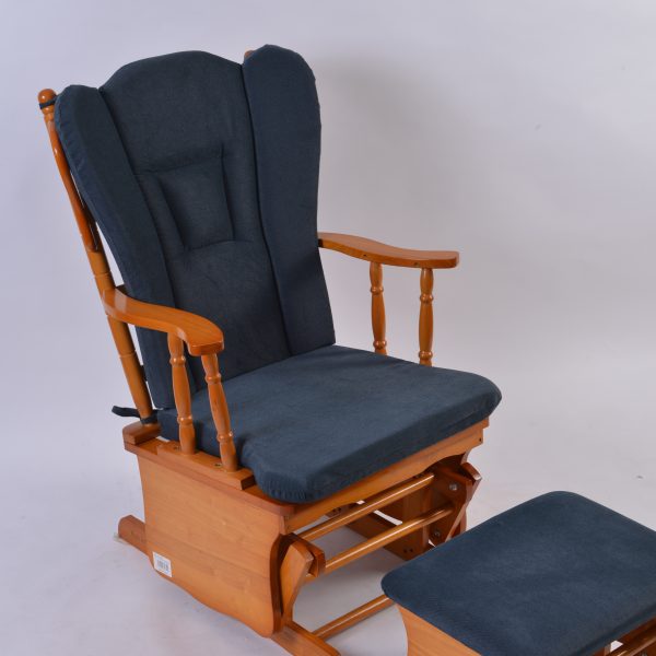 DSC_4079 Wooden Nursery Glider Chair with Ottoman