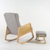 DSC_4094 Rattan Armrest Nursery Rocking Chair with Ottoman