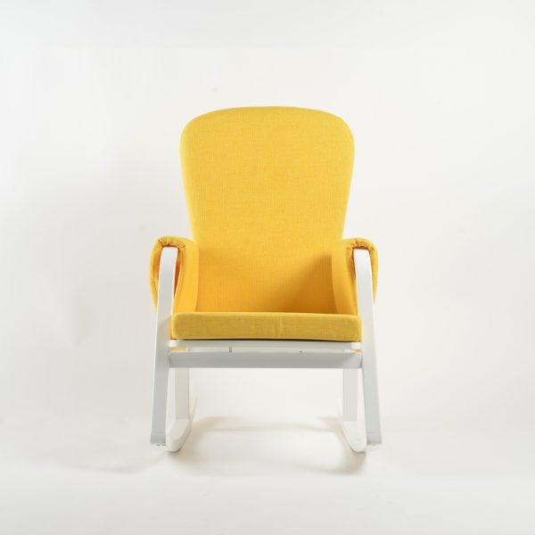 DSC_4203 Modern Rocking Chair with Ottoman | Upholstered Lounge Chair for Living Room