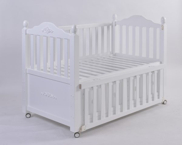 DSC_4317 Large Wooden Baby Crib with Under-Crib Storage