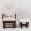 Arch Back Nursery Glider Chair with Ottoman