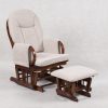 Arch Back Nursery Glider Chair with Ottoman