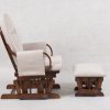 Arch Back Nursery Glider Chair with Ottoman