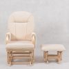 Arch Back Nursery Glider Chair with Ottoman
