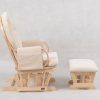 Arch Back Nursery Glider Chair with Ottoman