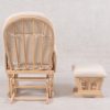 Arch Back Nursery Glider Chair with Ottoman