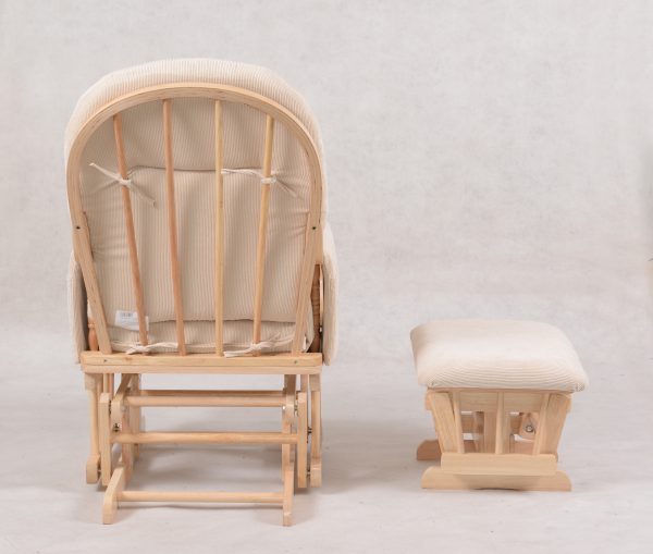 Arch Back Nursery Glider Chair with Ottoman