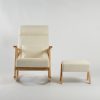 DSC_4468 Upholstered Wooden Nursery Rocking Chair with Ottoman