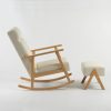 DSC_4473 Upholstered Wooden Nursery Rocking Chair with Ottoman