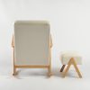 DSC_4476 Upholstered Wooden Nursery Rocking Chair with Ottoman