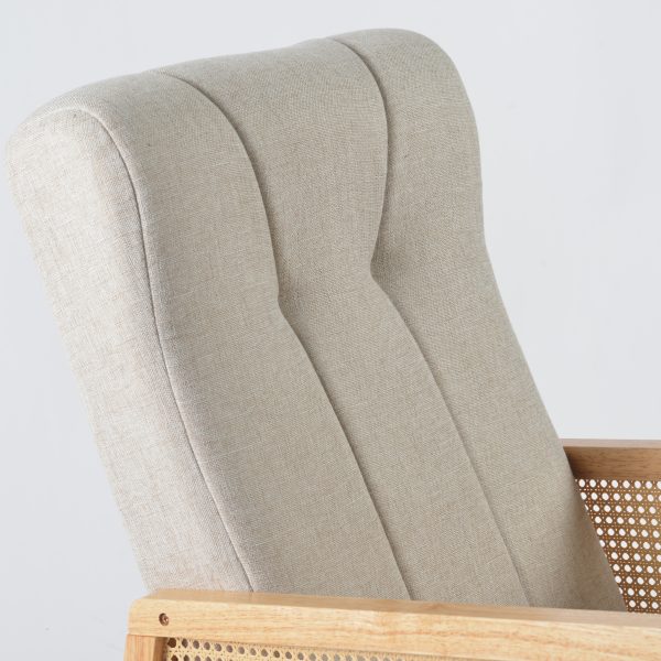 DSC_4831 Rattan Armrest Nursery Rocking Chair with Ottoman